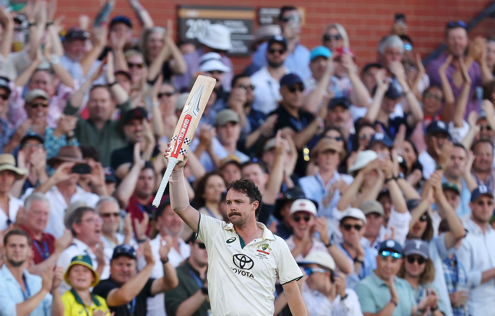 Travis Head's brilliant century put Australia right on top on day two.